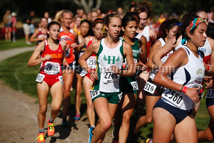 2014StanfordCollWomen-125.JPG - College race at the 2014 Stanford Cross Country Invitational, September 27, Stanford Golf Course, Stanford, California.